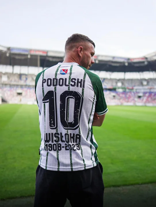 Lukas Podolski w barwach Wisłoki Dębica