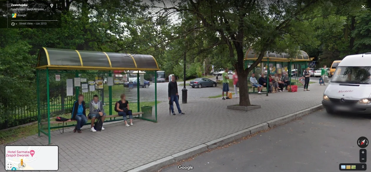 Google Street View w Sandomierzu