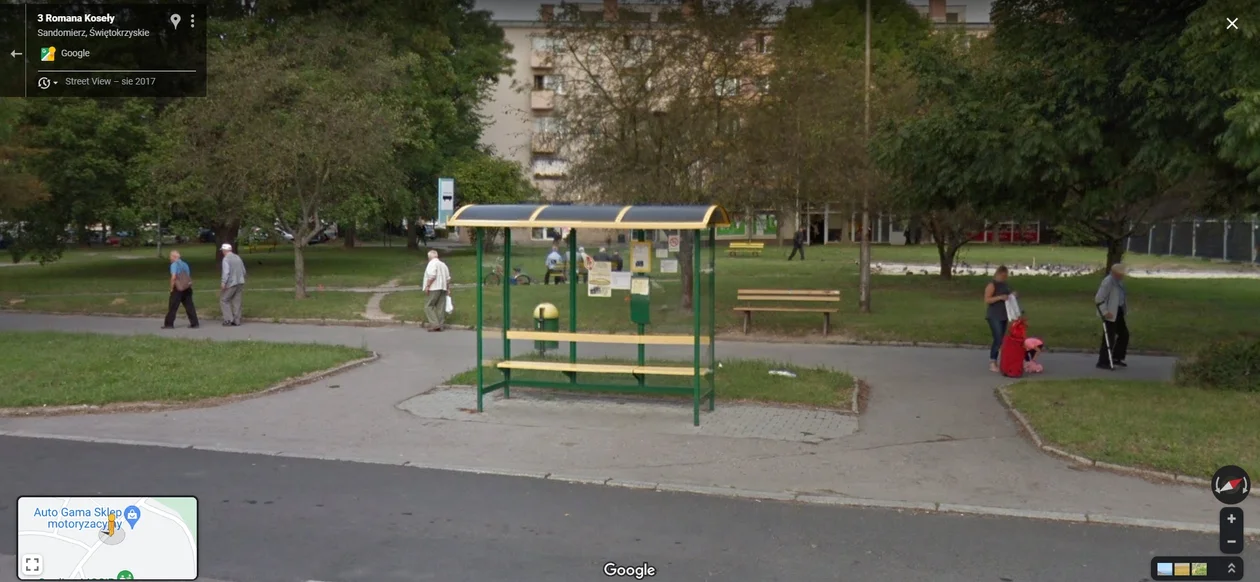 Google Street View w Sandomierzu