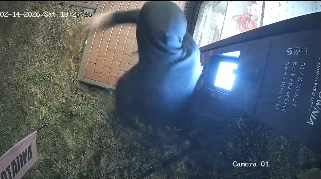 Zniszczony kwiatomat