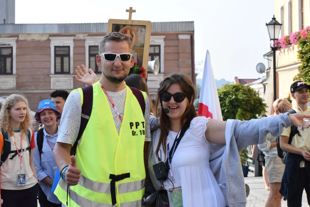 Wyjście Pielgrzymki Tarnowskiej z Tarnowa