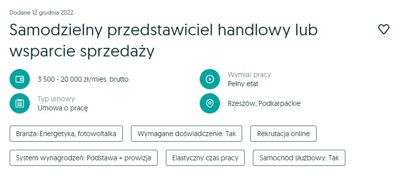 Przedstawiciel Handlowy