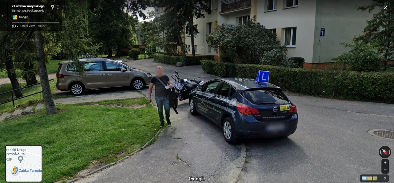 Google Street View - zdjęcia z 2021 roku z Tarnobrzega