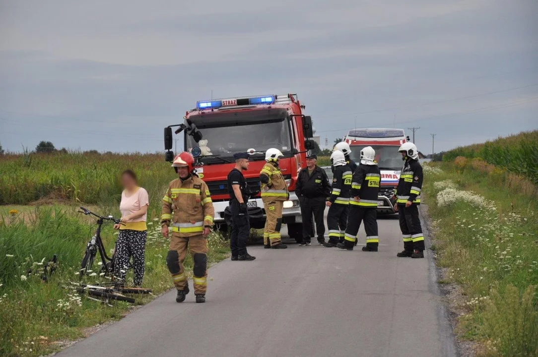 W wypadku ucierpiał rowerzysta