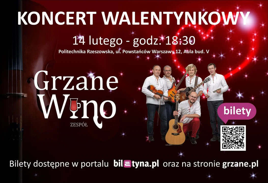 Koncert Walentynkowy w Rzeszowie - Grzane Wino na Politechnice Rzeszowskiej