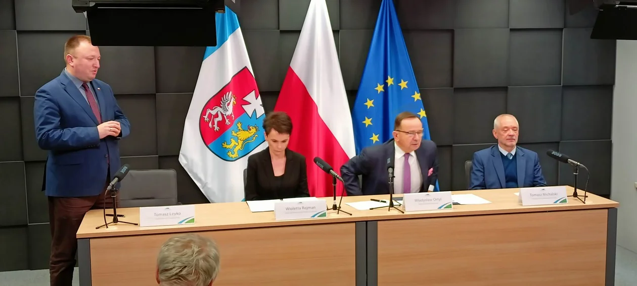 Konferencja Władysława Ortyla w sprawie otwarcia Podkarpackiego Centrum Nauki Łukasiewicz