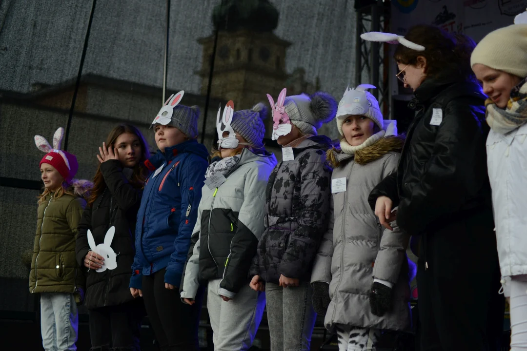 Rekord Polski dla Bartoszka Jędrasika chorego na SMA. W Tarnobrzegu zgromadziło się ponad 500 osób przebranych za króliki