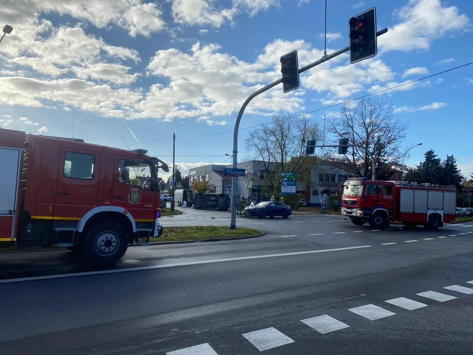 Wypadek na alei Niepodległości w Rzeszowie