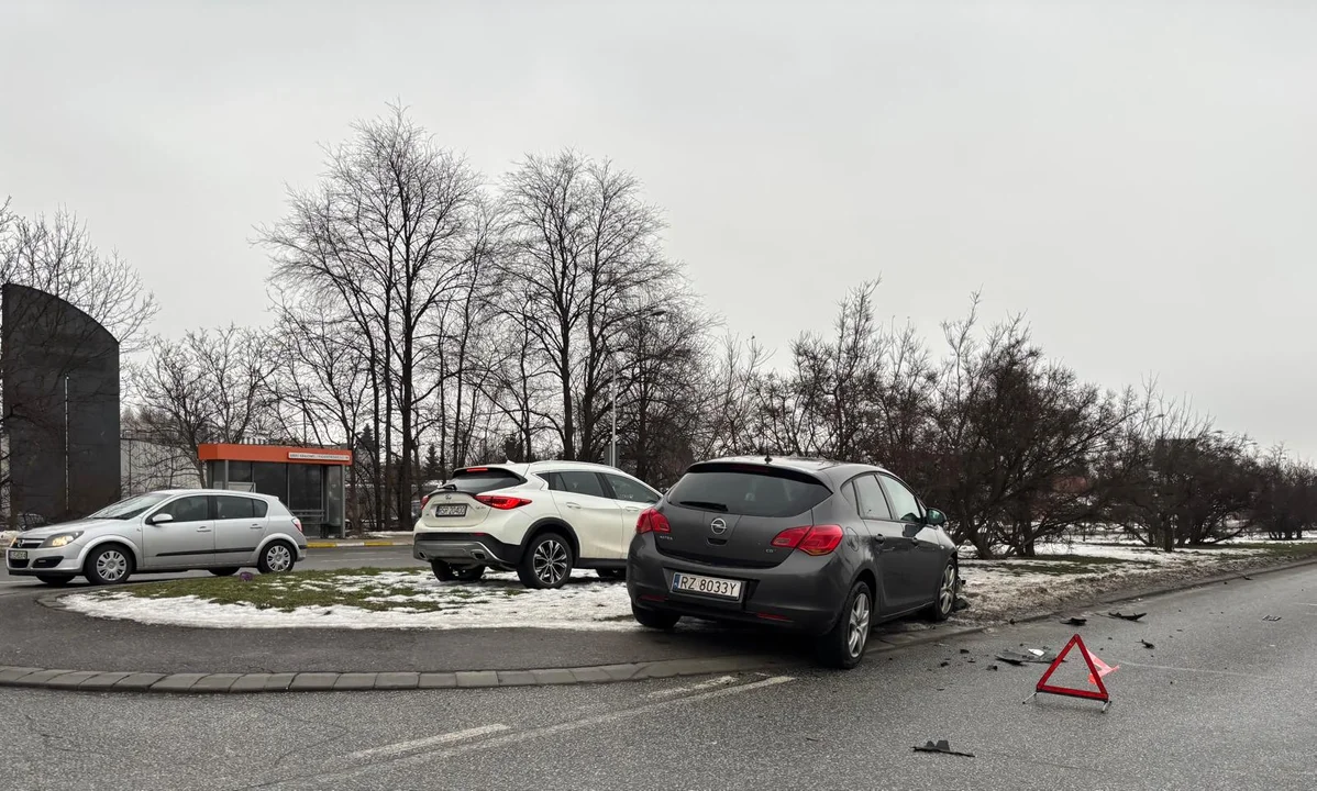 Wypadek na obwodnicy w Rzeszowie