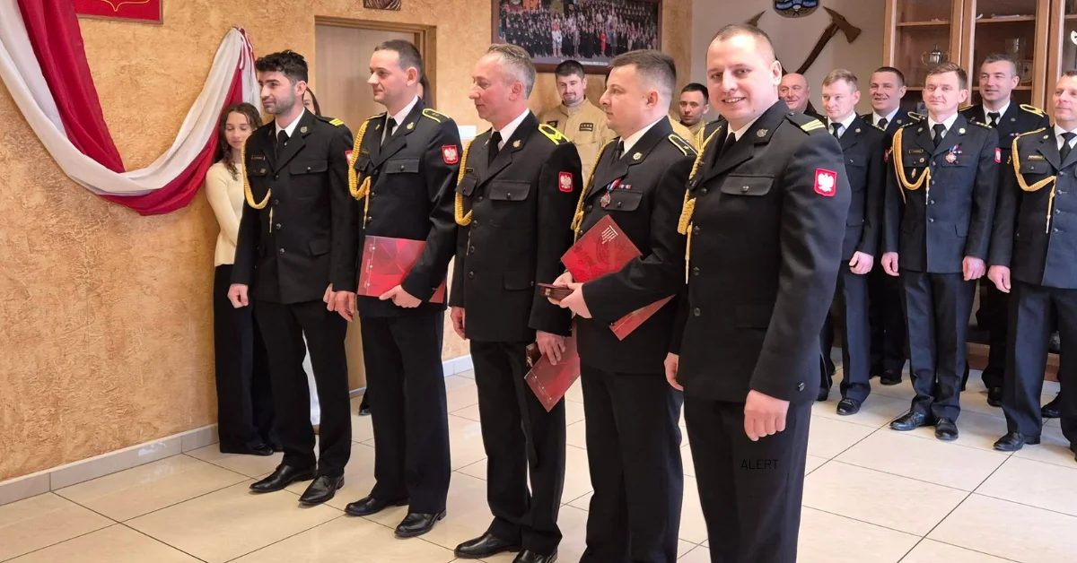 Pożegnanie strażaków w PSP Mielec