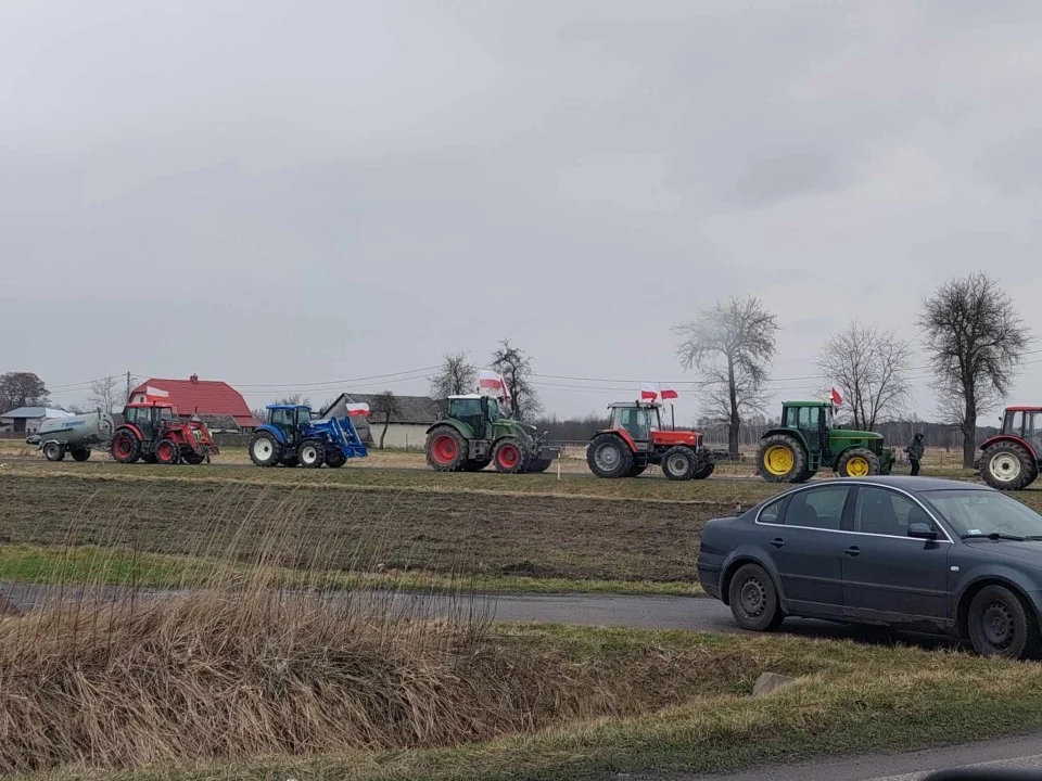 Protest rolników powiat tarnobrzeski i woj. świętokrzyskie