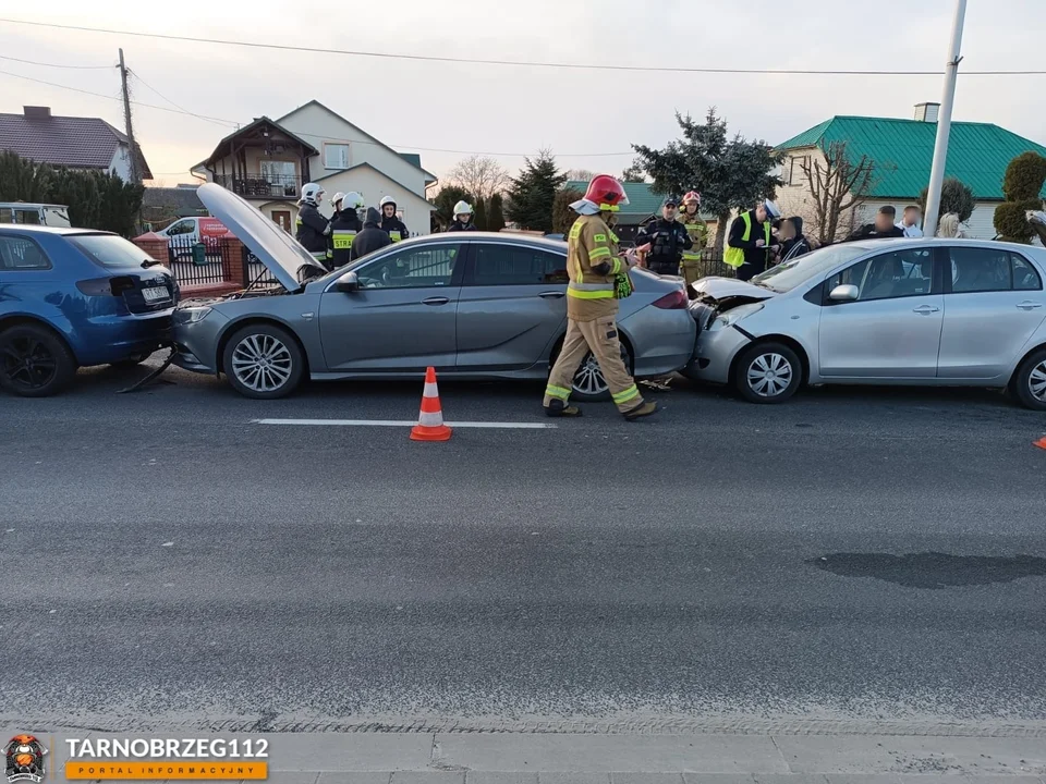 Zderzenie czterech aut w Tarnobrzegu