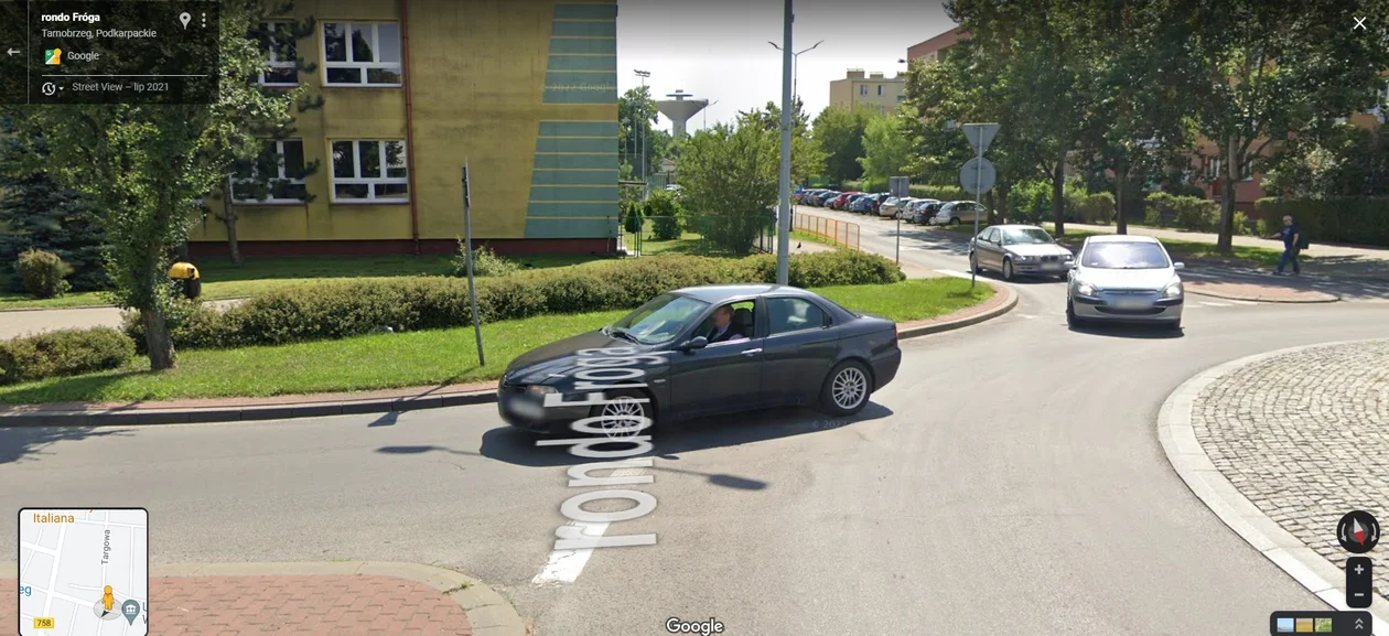 Google Street View - zdjęcia z 2021 roku z Tarnobrzega