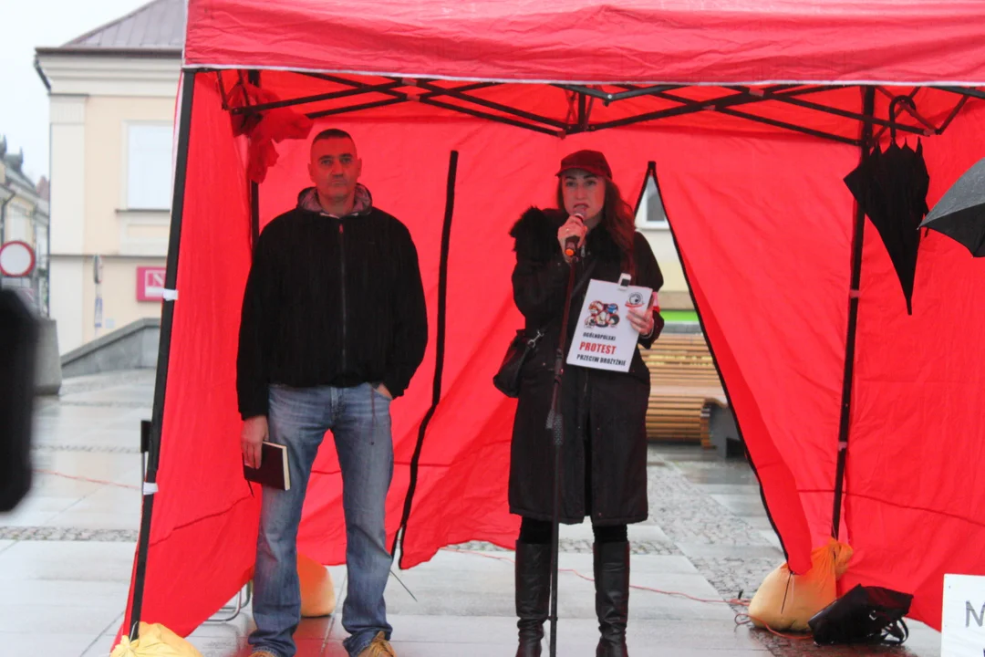 Protest przeciwko inflacji i drożyźnie na Rynku w Rzeszowie - 05.11.2022