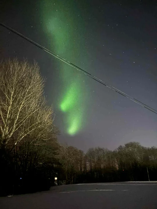 Zorza polarna w powiecie kolbuszowskim - 19 stycznia 2026 r.