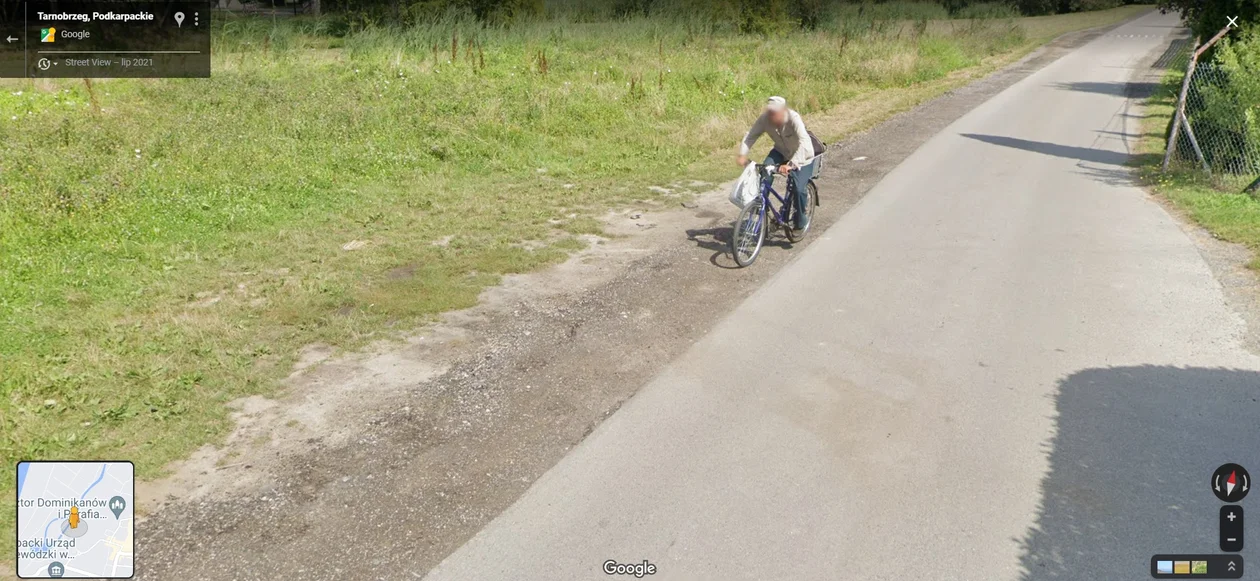 Google Street View - zdjęcia z 2021 roku z Tarnobrzega