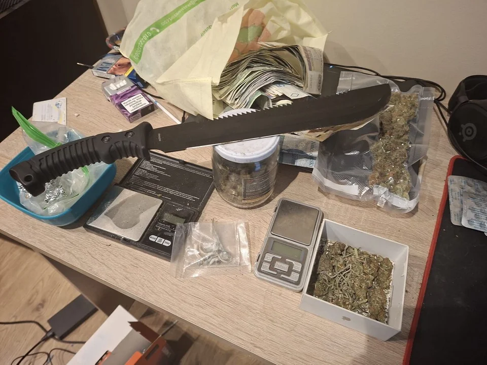 Areszt za posiadanie marihuany, mefedronu i kokainy