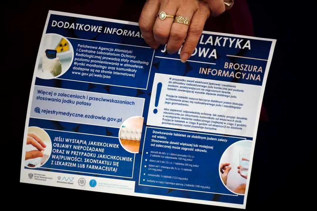 Wojewoda podkarpacki Ewa Leniart przedstawiła informacje dotyczące dystrybucji jodku potasu