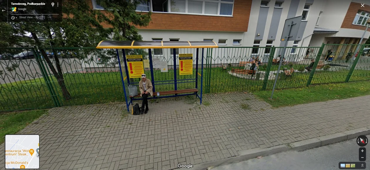 Google Street View - zdjęcia z 2021 roku z Tarnobrzega