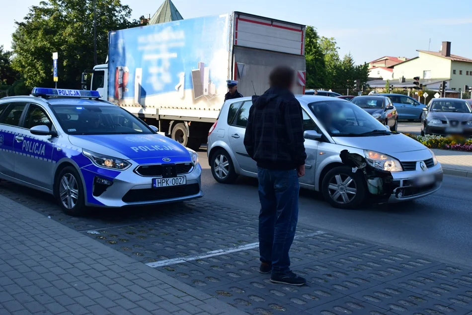 Stłuczka na ulicy Jana Pawła II w Kolbuszowej