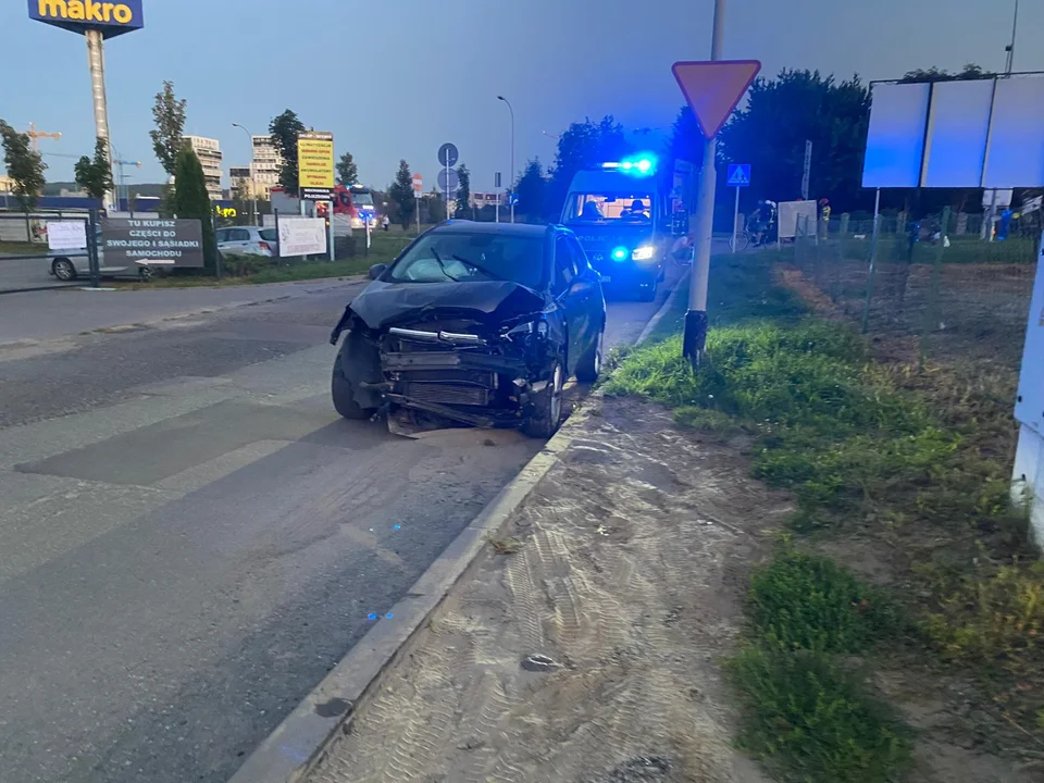 Wypadek na ulicy Niemierskiego w Rzeszowie