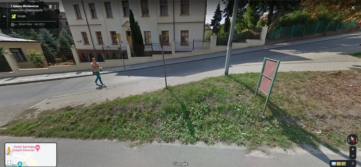 Google Street View w Sandomierzu