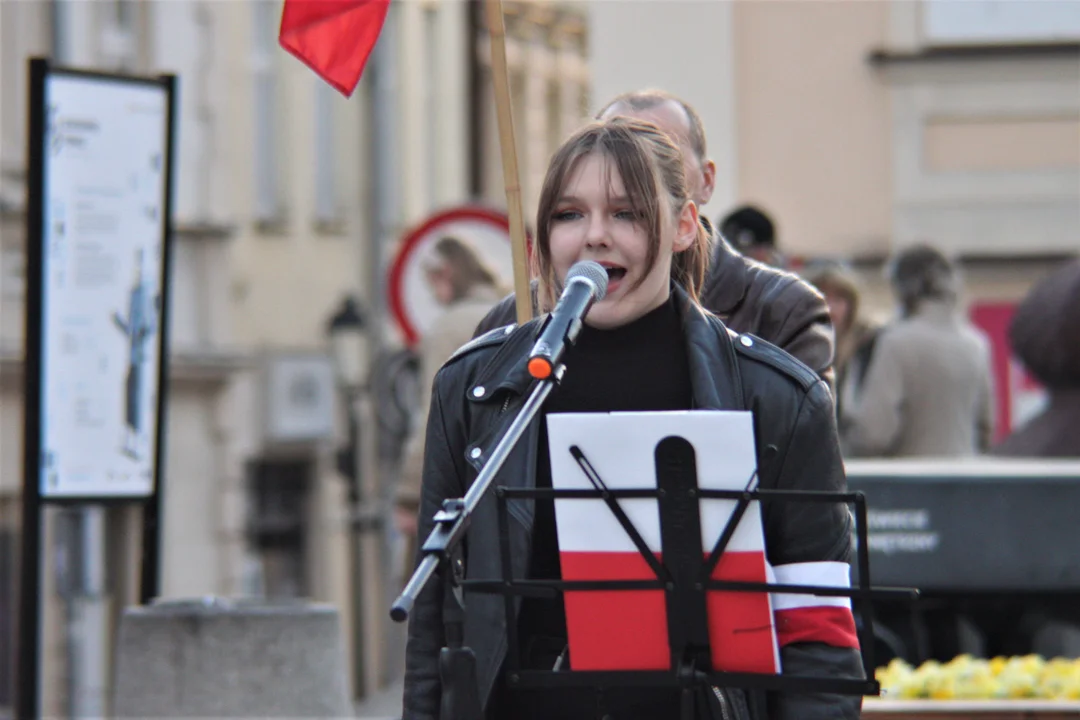 83. rocznica zbrodni katyńskiej - obchody na Rynku w Rzeszowie