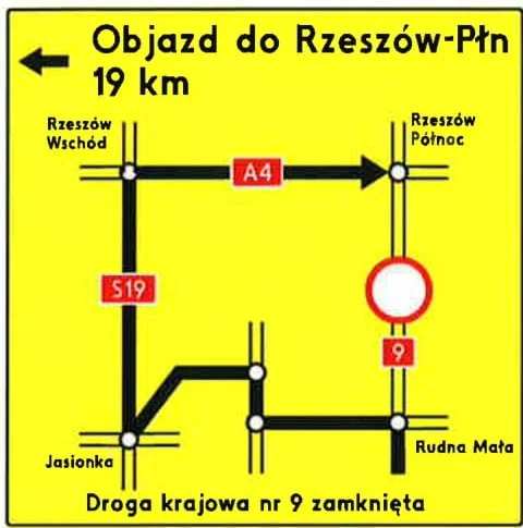 Rz24: Zmiana organizacji ruchu na trasie Głogów Małopolski - Rzeszów