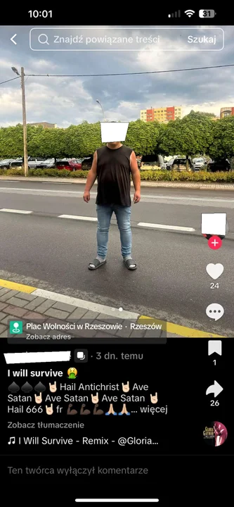 Podejrzany mężczyzna w Rzeszowie