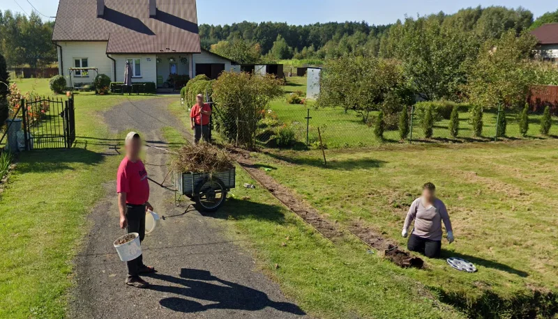 Bukowiec, Domatków, Przedbórz i Nowa Wieś na Google Street View z 2021 roku