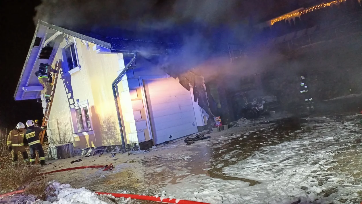 Pożar w powiecie rzeszowskim