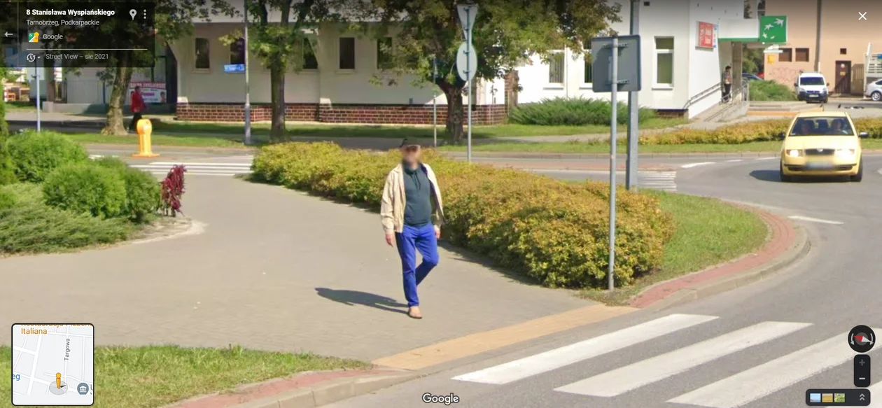 Google Street View - zdjęcia z 2021 roku z Tarnobrzega