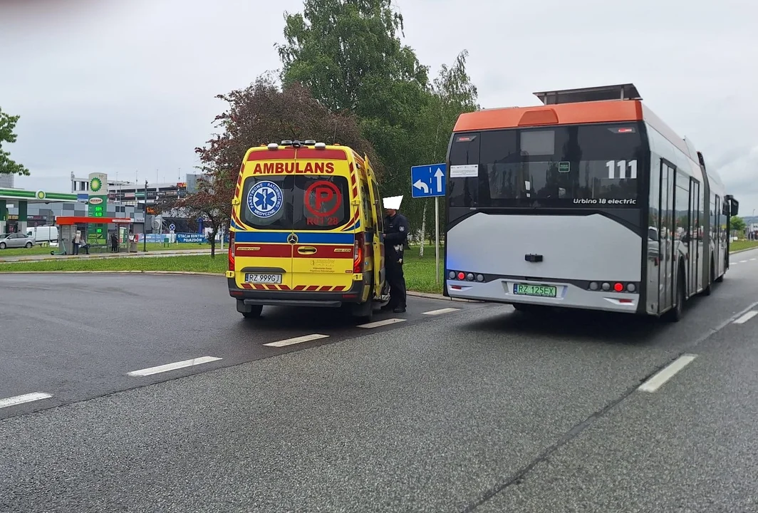 Wypadek na obwodnicy w Rzeszowie