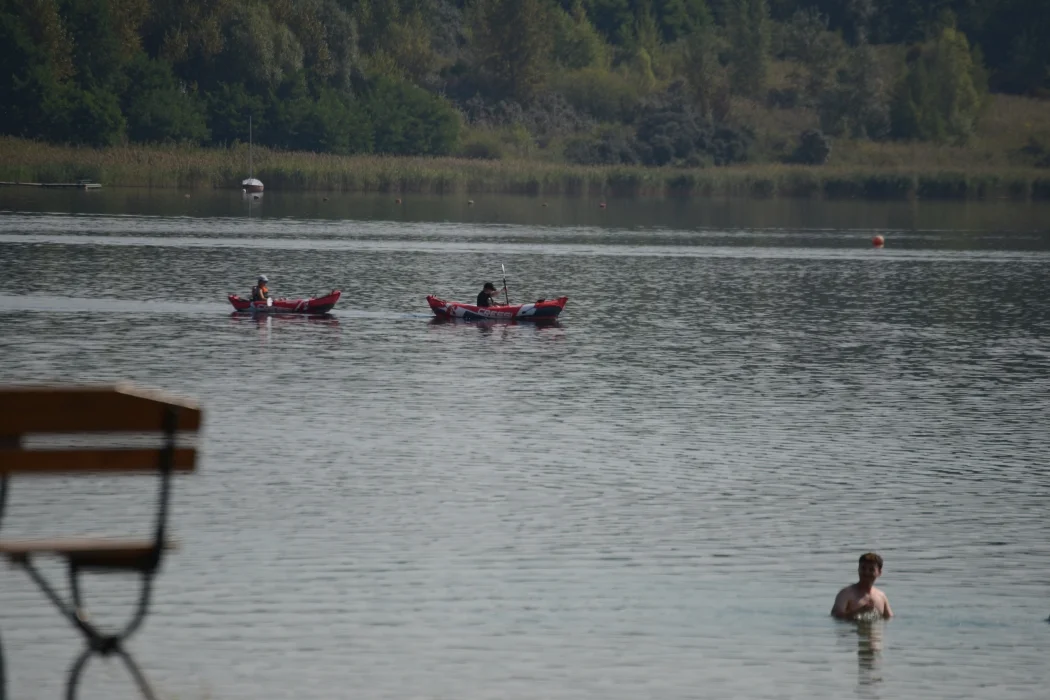 Upalna i leniwa środa nad Jeziorem Tarnobrzeskim