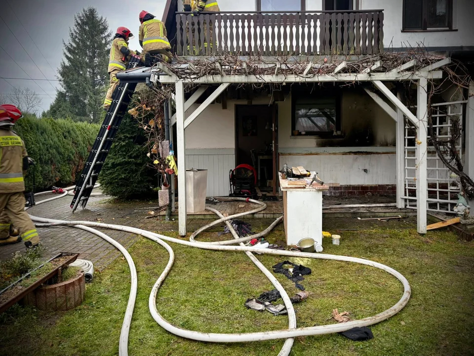 Pożar domu w Rzeszowie