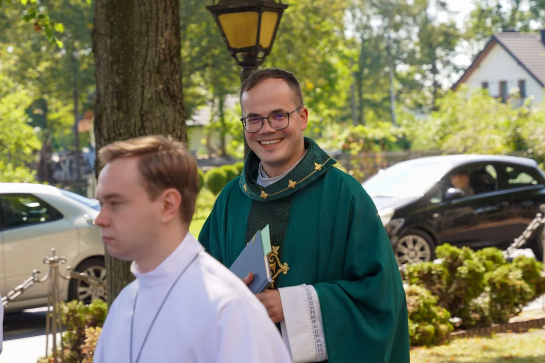 Pożegnanie ks. Łukasza Tamy z Cmolaską parafią