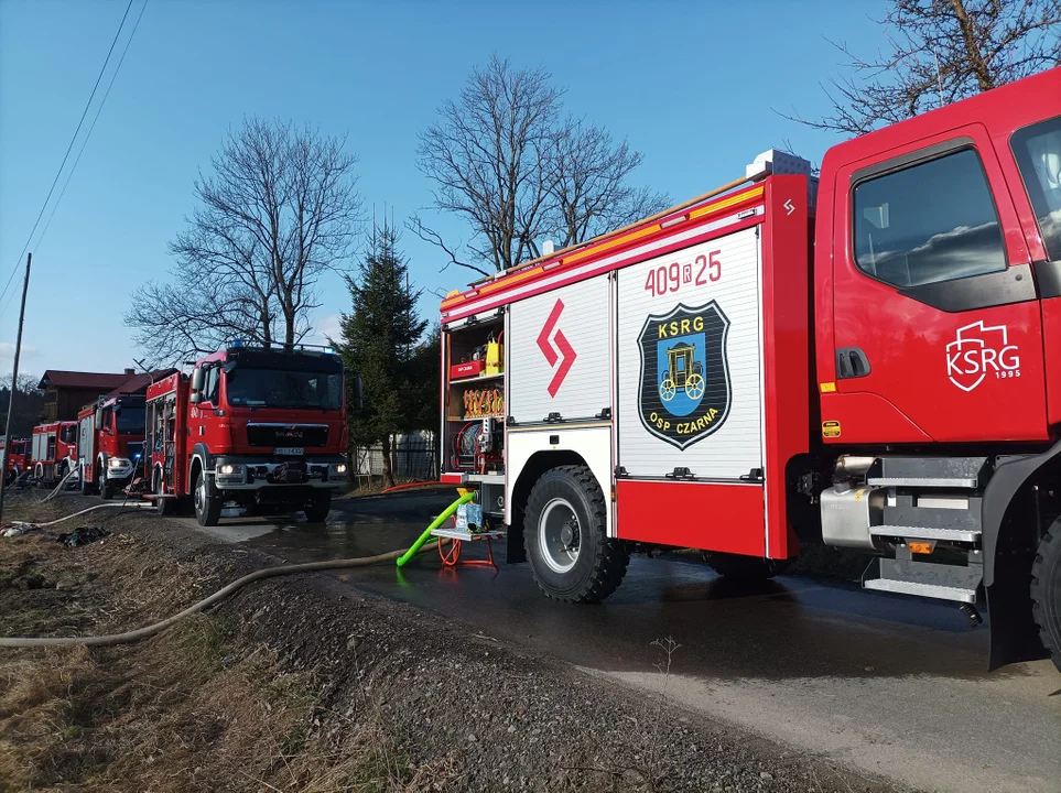 Pożar budynku mieszkalnego w Żłobku