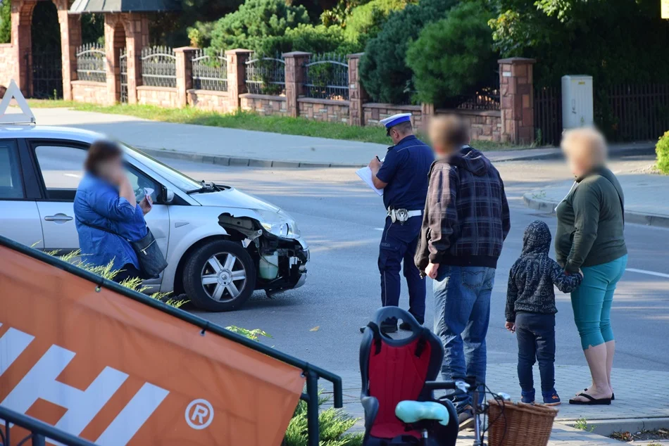 Stłuczka na ulicy Jana Pawła II w Kolbuszowej