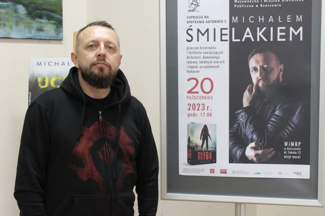 Michał Śmielak, autor kryminałów i mrocznych thrillerów odwiedził Rzeszów