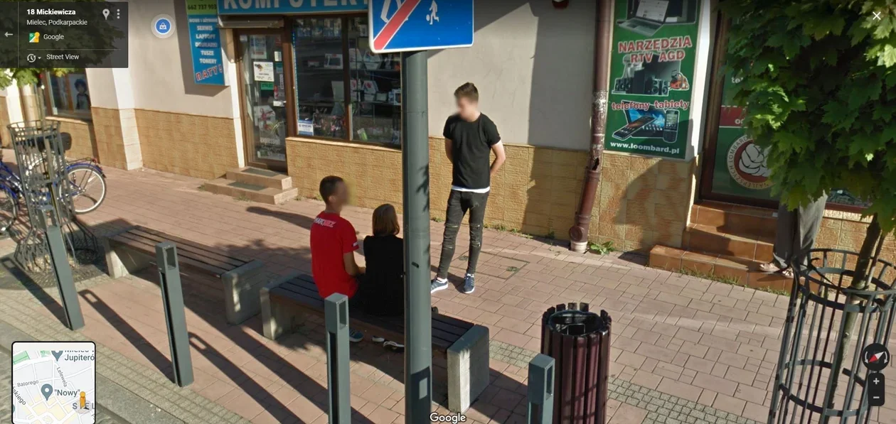 Mieszkańcy Podkarpacia na zdjęciach Google Street View