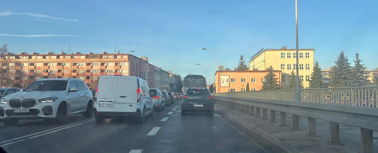 Poranne korki w Rzeszowie