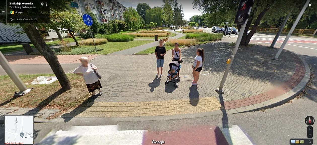 Google Street View - zdjęcia z 2021 roku z Tarnobrzega