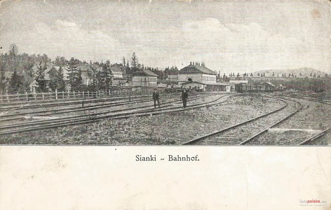 Sianki. Stacja kolejowa 1905-1915