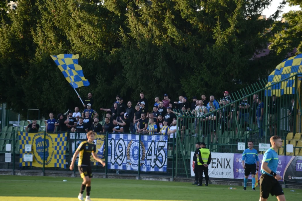Kibice na meczu Siarka Tarnobrzeg - Avia Świdnik