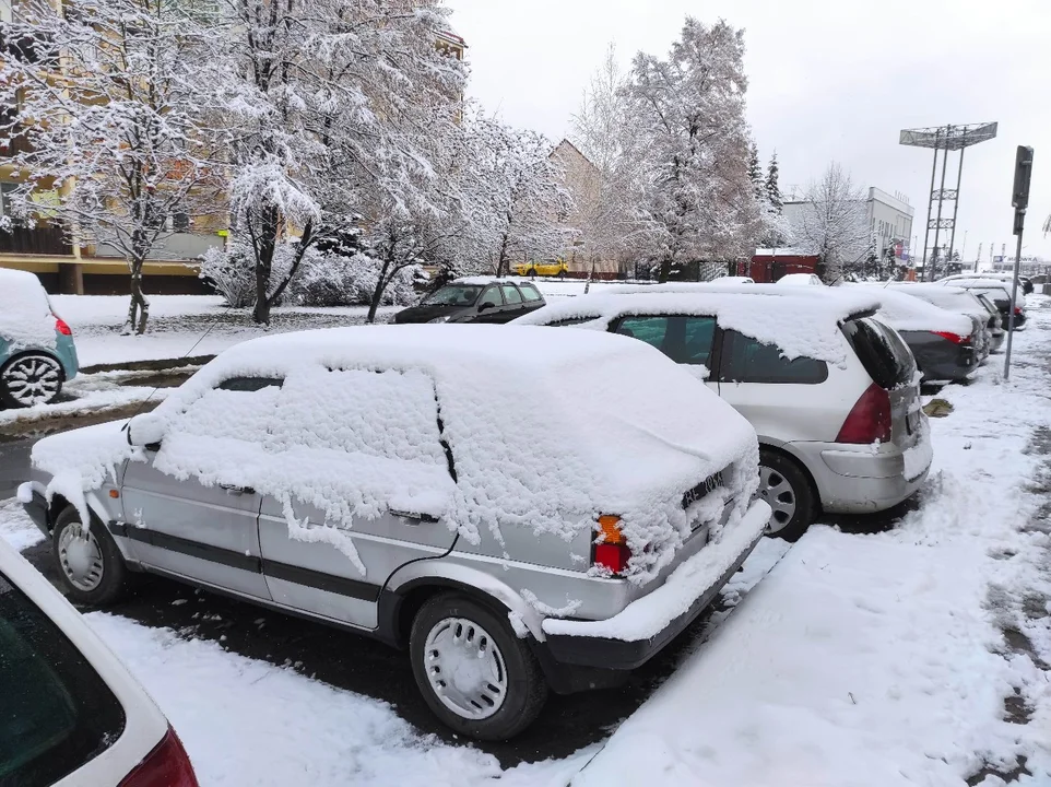 Tarnobrzeg i Stalowa Wola po opadach śniegu