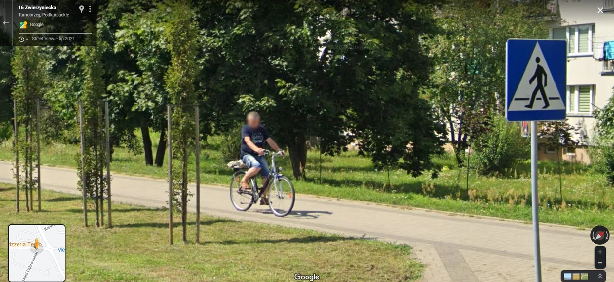 Google Street View - zdjęcia z 2021 roku z Tarnobrzega