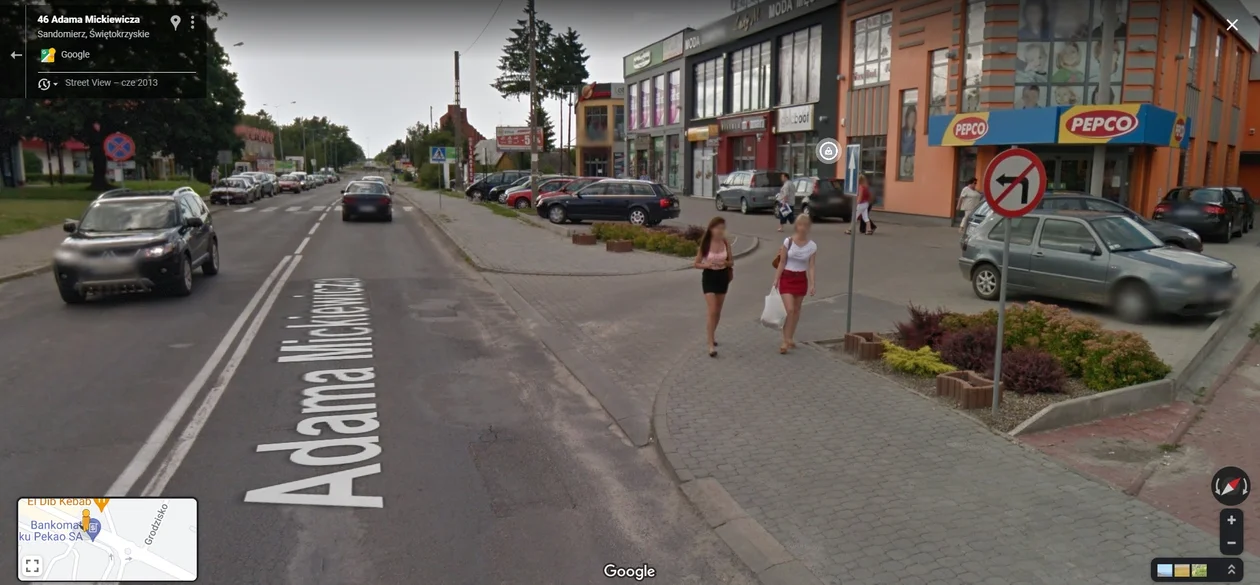 Google Street View w Sandomierzu