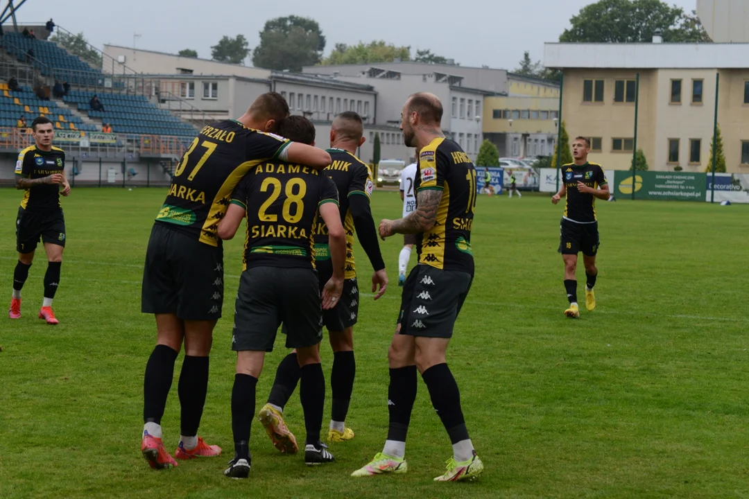 Radość z każdego gola, szatnia po meczu Siarki Tarnobrzeg - Garbarnia Kraków