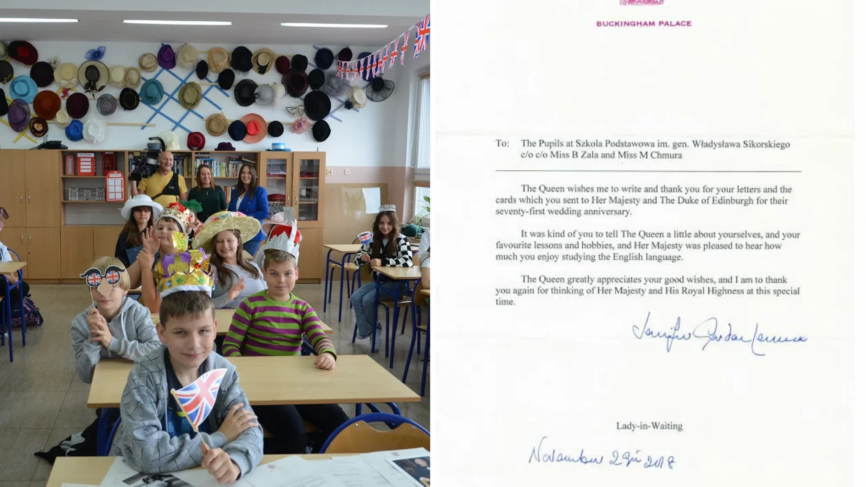 Uczniowie z Radomyśla Wielkiego korespondowali z Królową Elżbietą!! Wymienili ponad 3 tysiące listów [ZDJĘCIA] - Zdjęcie główne