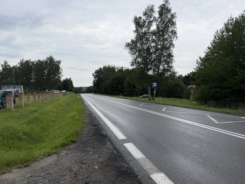 Droga między Zagórzem a Leskiem
